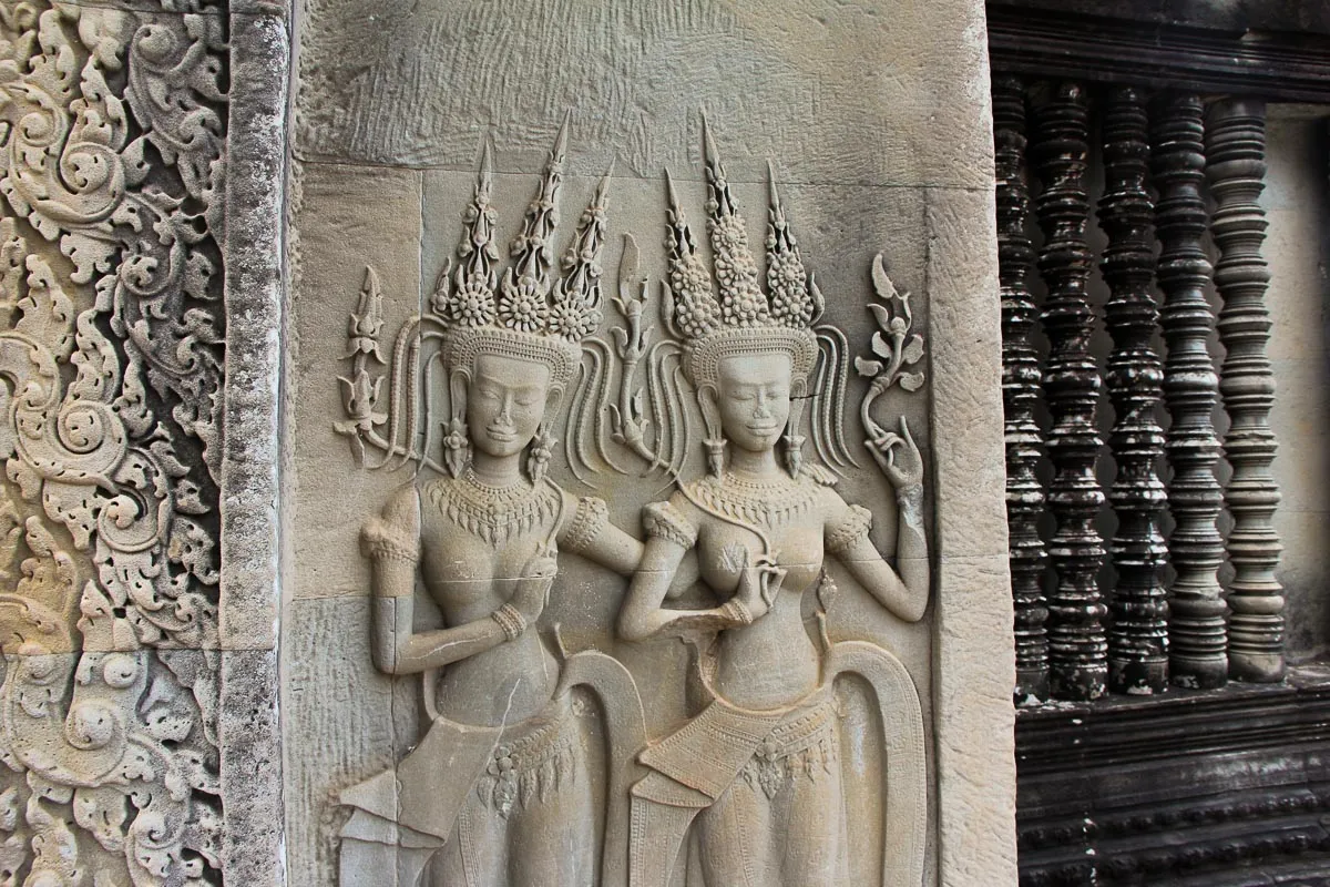 Siem Reap Angkor Wat Temple Carving